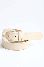 Classic Vegan Leather Belt: Black