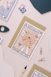 Tarot Sun Birthday Card | Tarot Card | Sun Greeting Cards