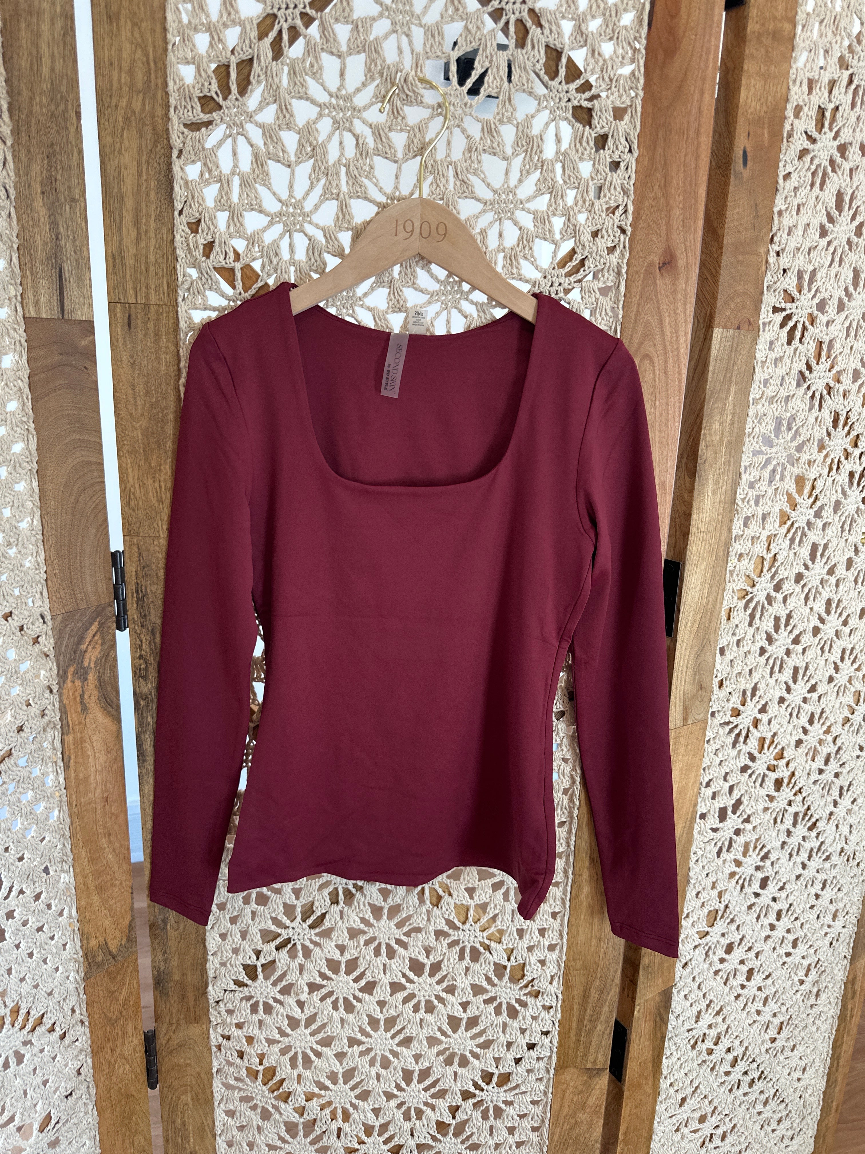 Mariana Long Sleeve - Oxblood