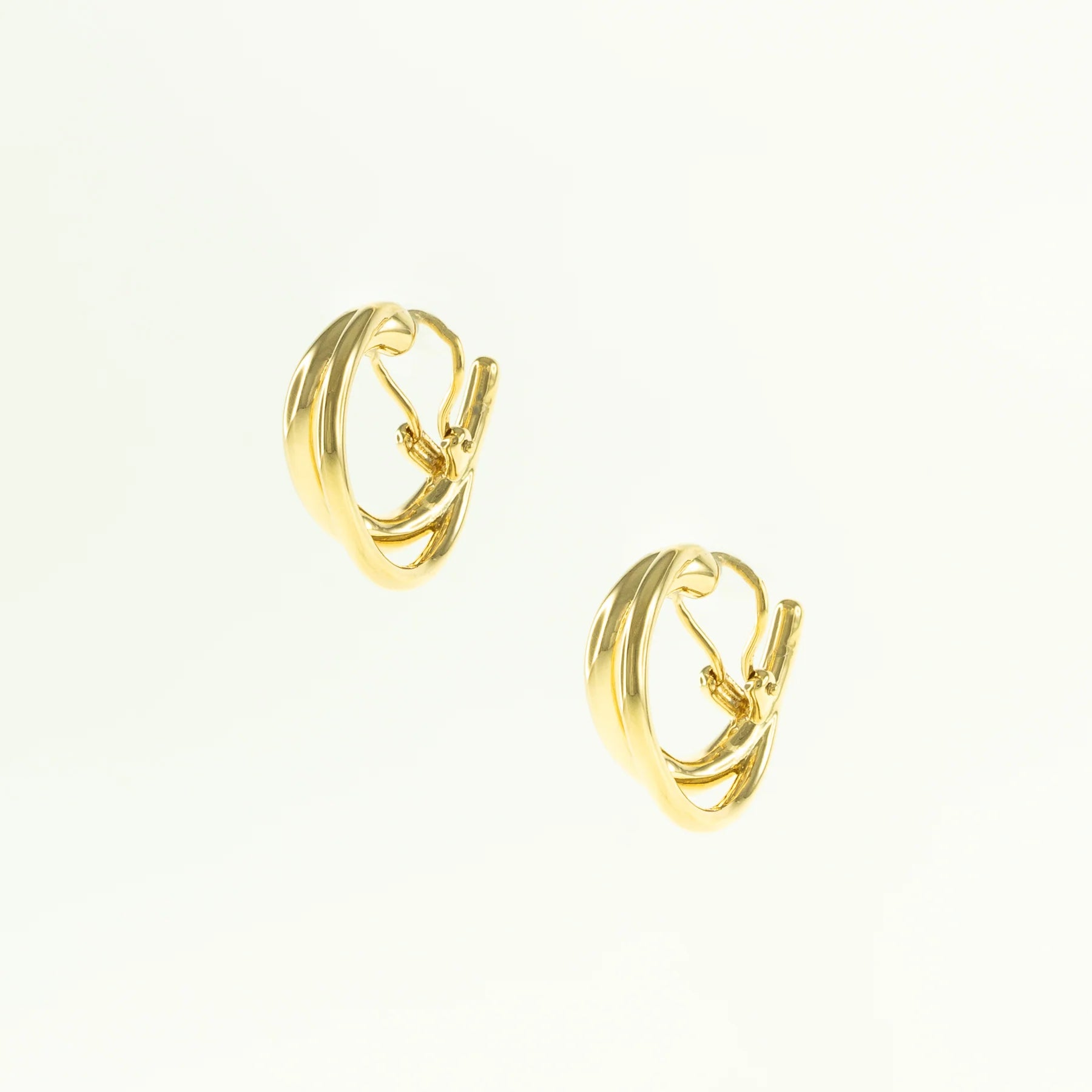 Double Oval Hoops - Gold