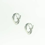 Double Oval Hoops - Silver