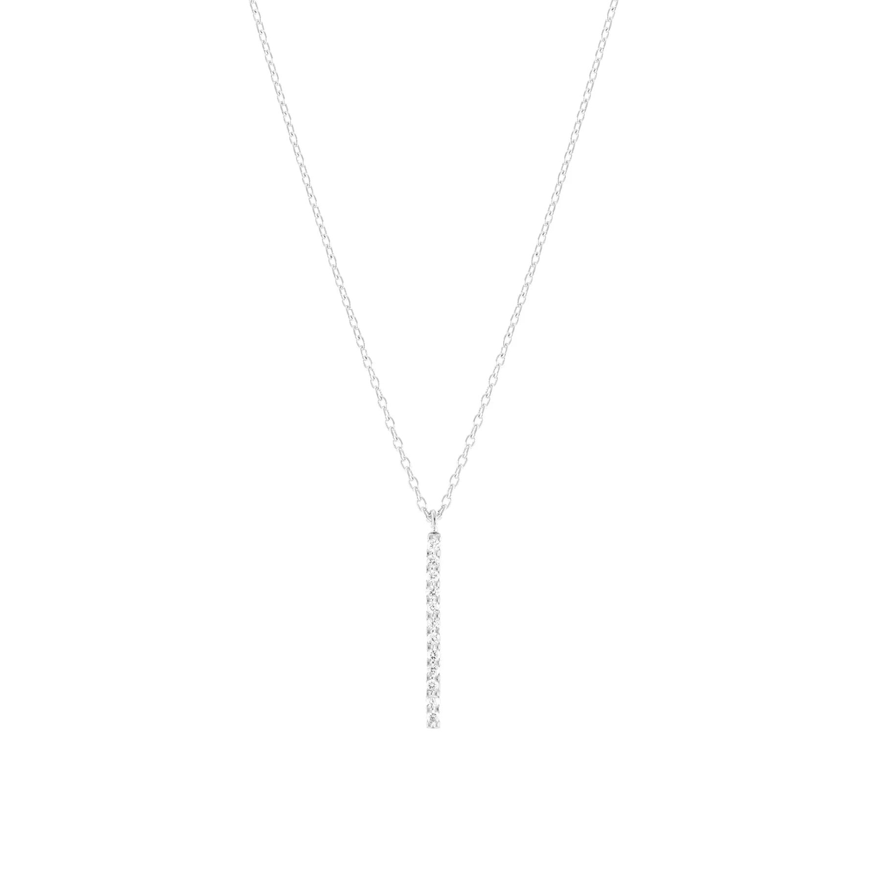 Bar Pendant Chain - Silver