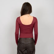 Brida Long Sleeve - Oxblood