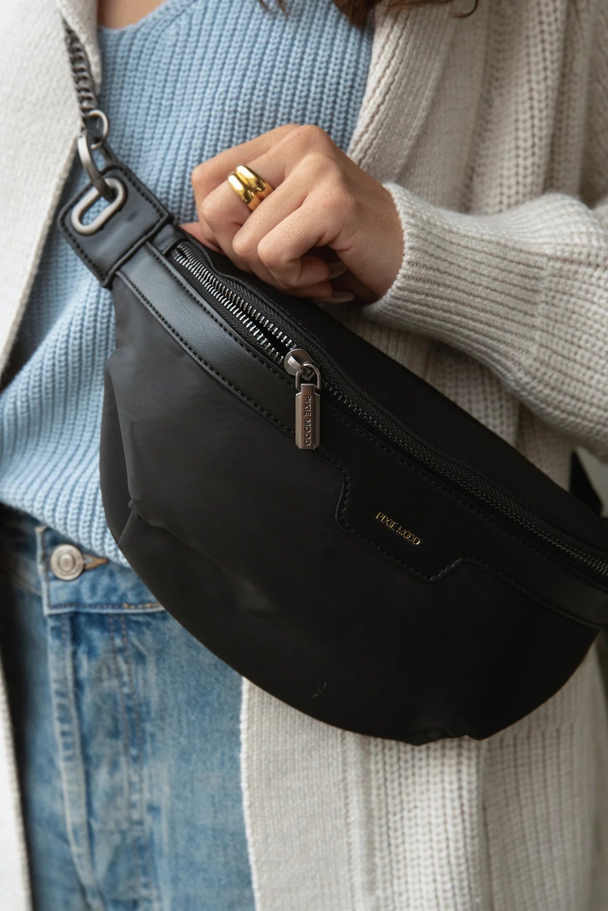 Brooklyn Crossbody- Black Nylon