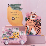 Flower Truck Birthday Card | Female Birthday Card | Floral