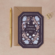 Floral Wedding Card | Shaped Greetings Cards | Wedding Cards