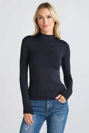 Mika-Long Sleeve Tee-Black