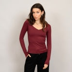 Sanna Long Sleeve - Oxblood