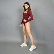 Stacy Bodysuit - Oxblood