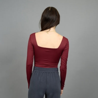 Stacy Bodysuit - Oxblood